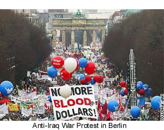 Anti-war protest in Berlin