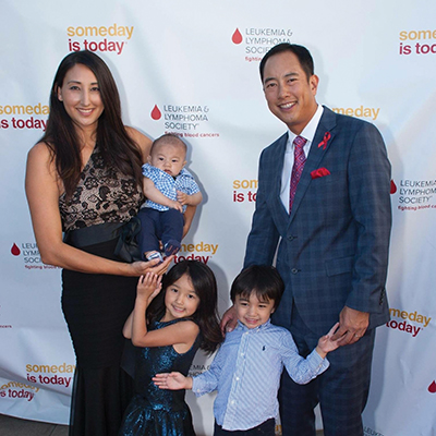 Chris Lee and his family