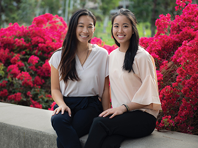 Elisa Tran and Lara Nguyen