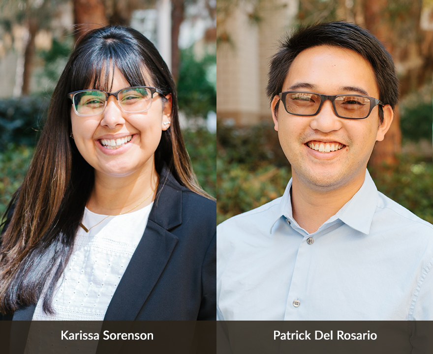 Karissa Sorenson and Patrick Del Rosario