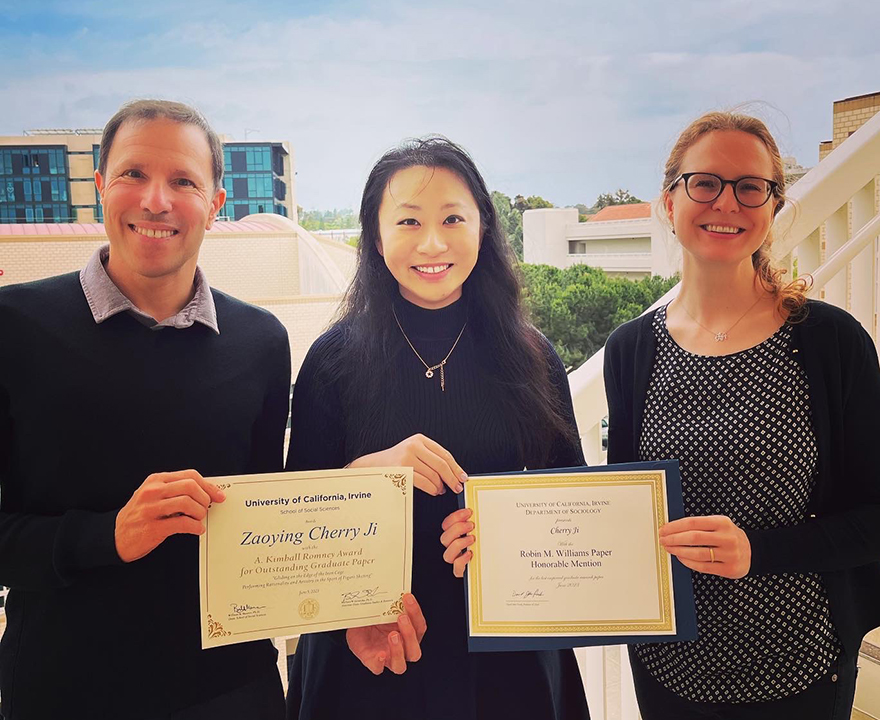 Cherry Ji with Evan Schofer and Julia Lerch