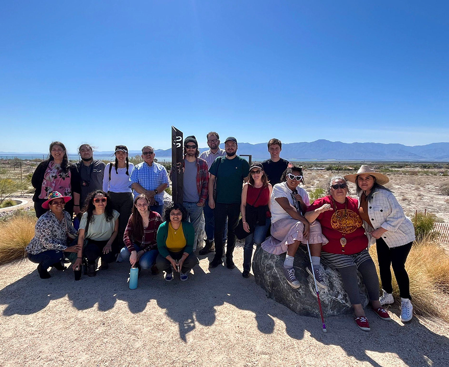 EcoGovLab members traveled to the Salton Sea region to meet and learn from diverse environmental justice activists in the region (Mike Fortun/UCI).