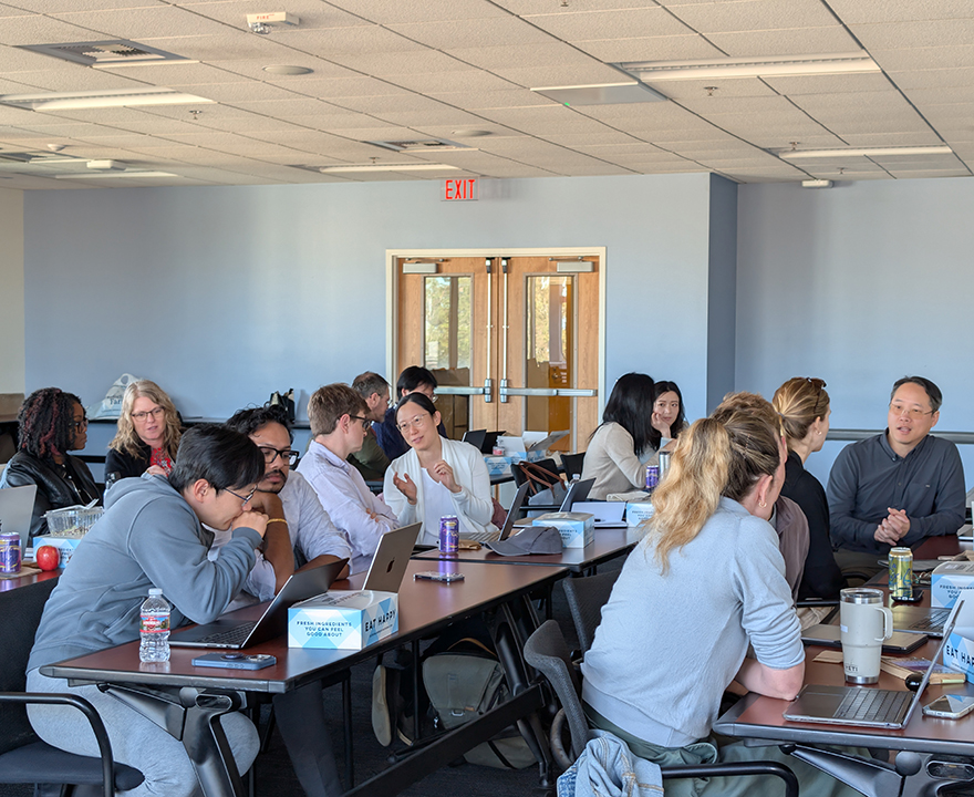 NSF CAREER participants discuss in a breakout session.