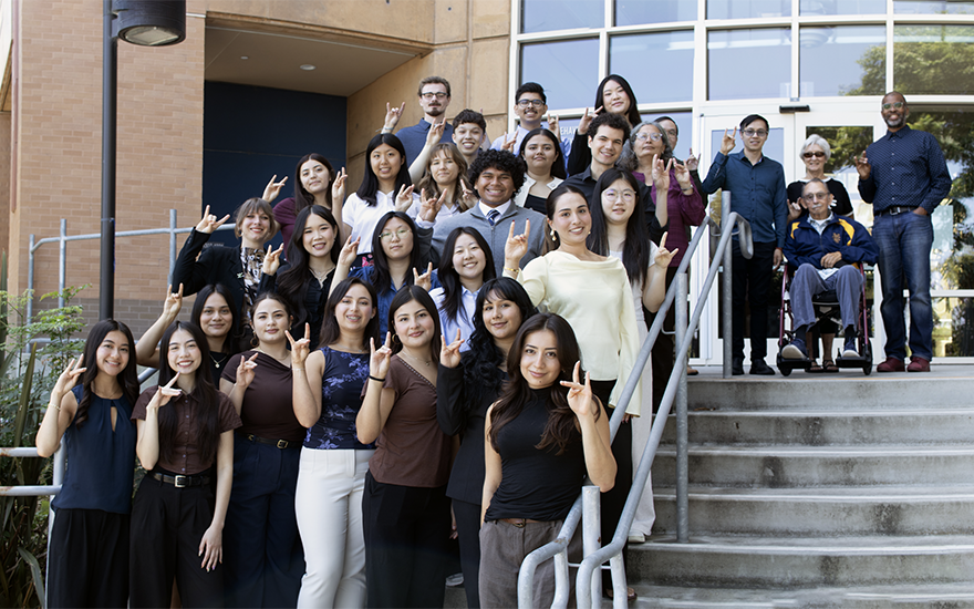 Gomez-Inowe with her SPIRL cohort in front of SBSG.