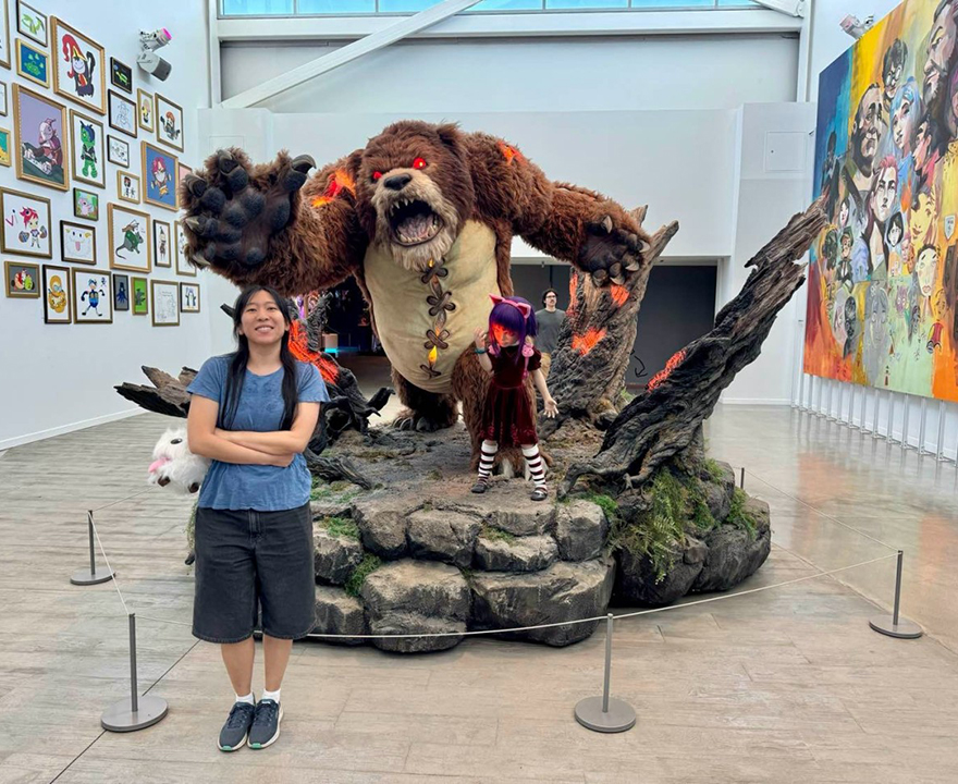 Hwu at Riot Games headquarters in LA. 