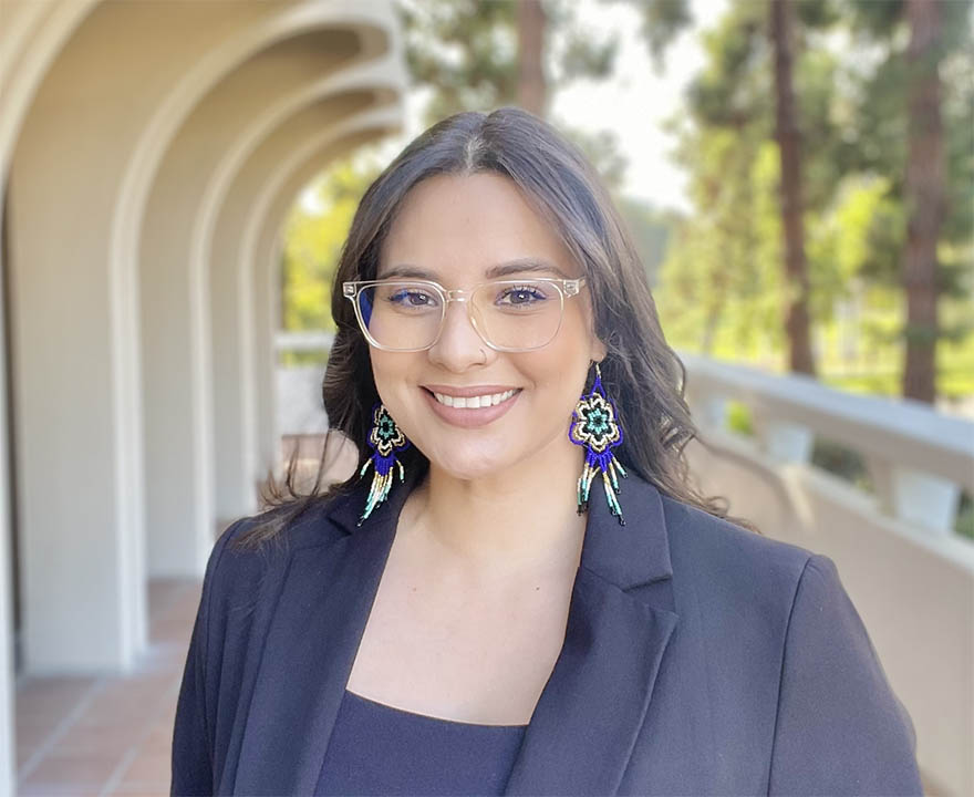 Jennifer Cabrera standing outside Social Science Tower