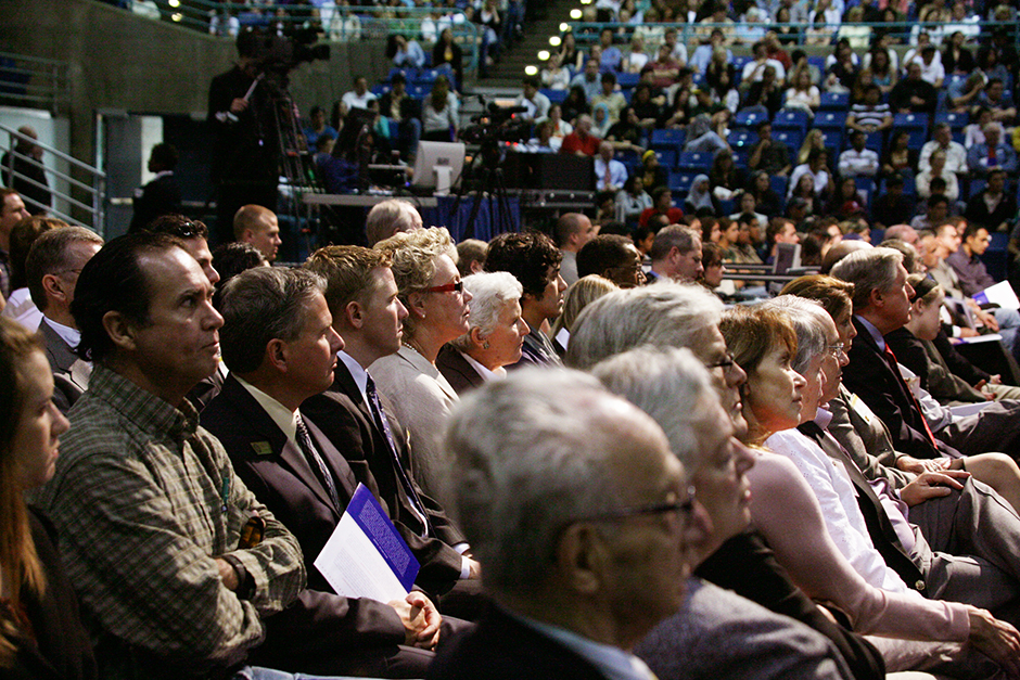 People attending the annual Peltason Lecture in 2007