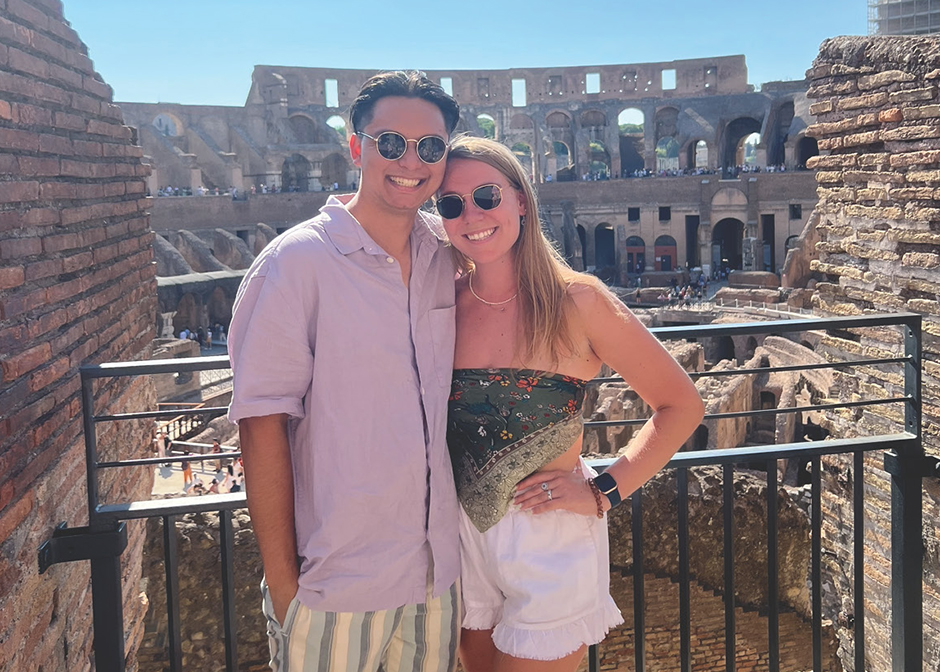 Photo at the Colosseum in Rome, Courtesy of Nicholas Swink.