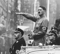 Hitler salutes